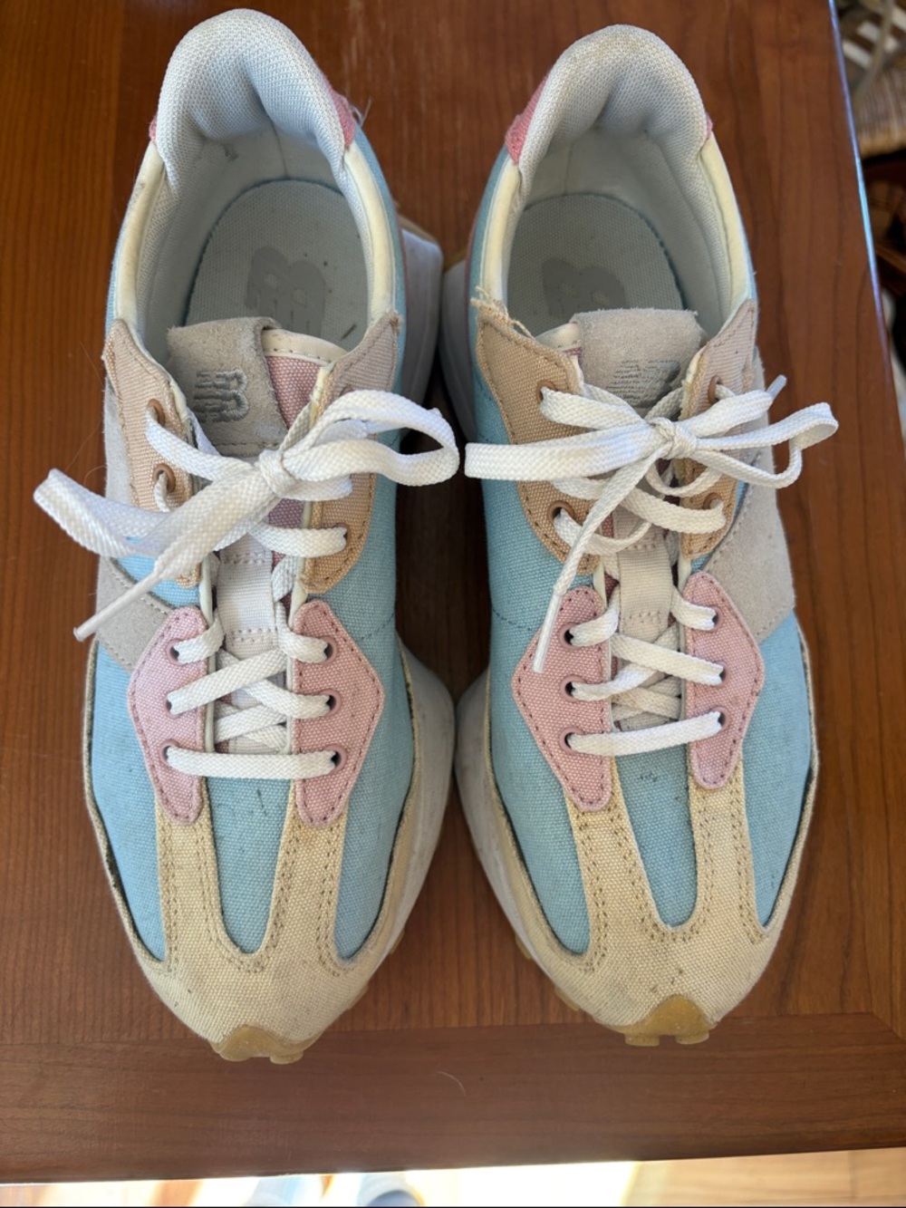 New Balance Sneakers in Light Blue, Cream, Pink - Picture 2 of 3